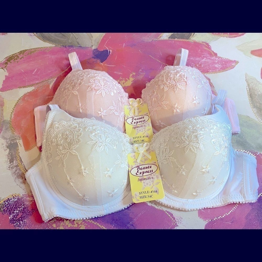 🎀Beaute express intimates sexy push up lace Bras size:34C